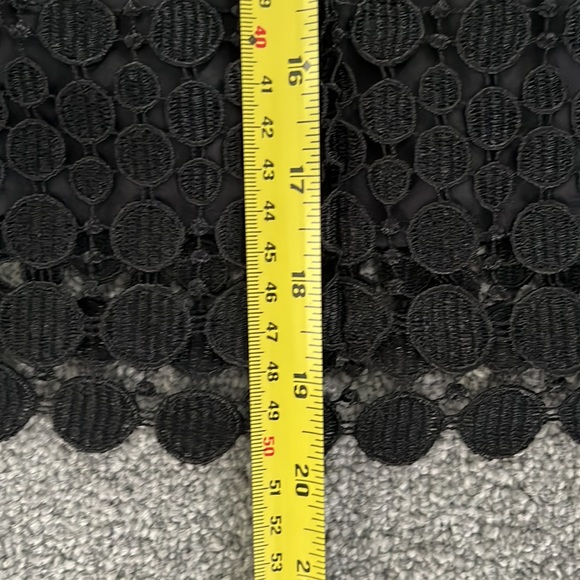 Tracy Reese New York Vintage Mini Skirt with Grommets / Lace Overlay - Size 10 - Picture 7 of 10